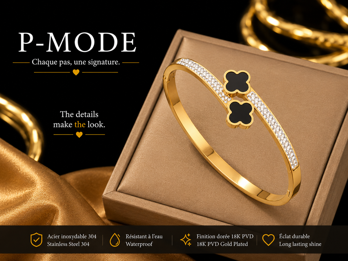 Noir Fleur Bracelet