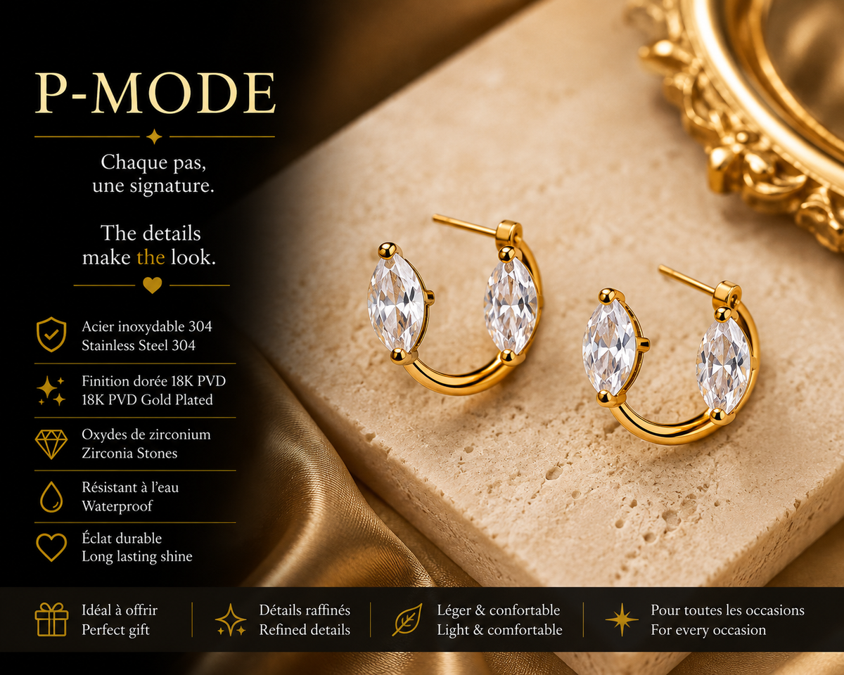 ✨ Seraphine Crystal Hoops