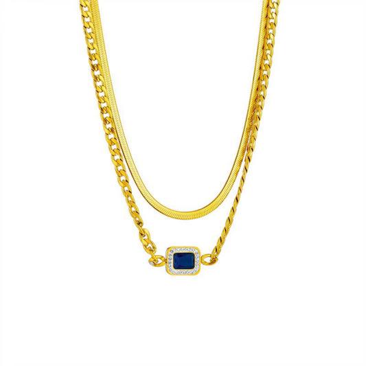 Le Blue Layers Necklace