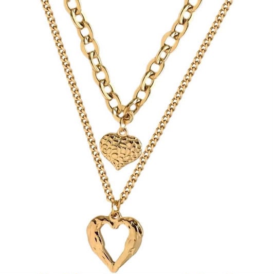 Le Double Heart Necklace