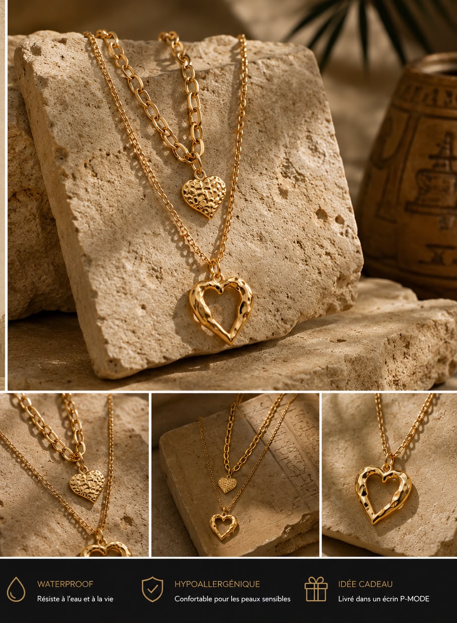 Le Double Heart Necklace