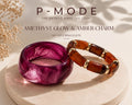 Amethyst Glow & Amber Charm